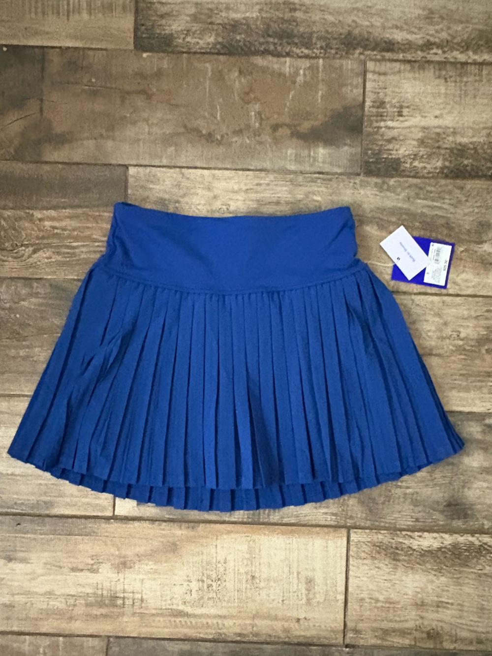 Pleated Skater Skirt in Royal Blue